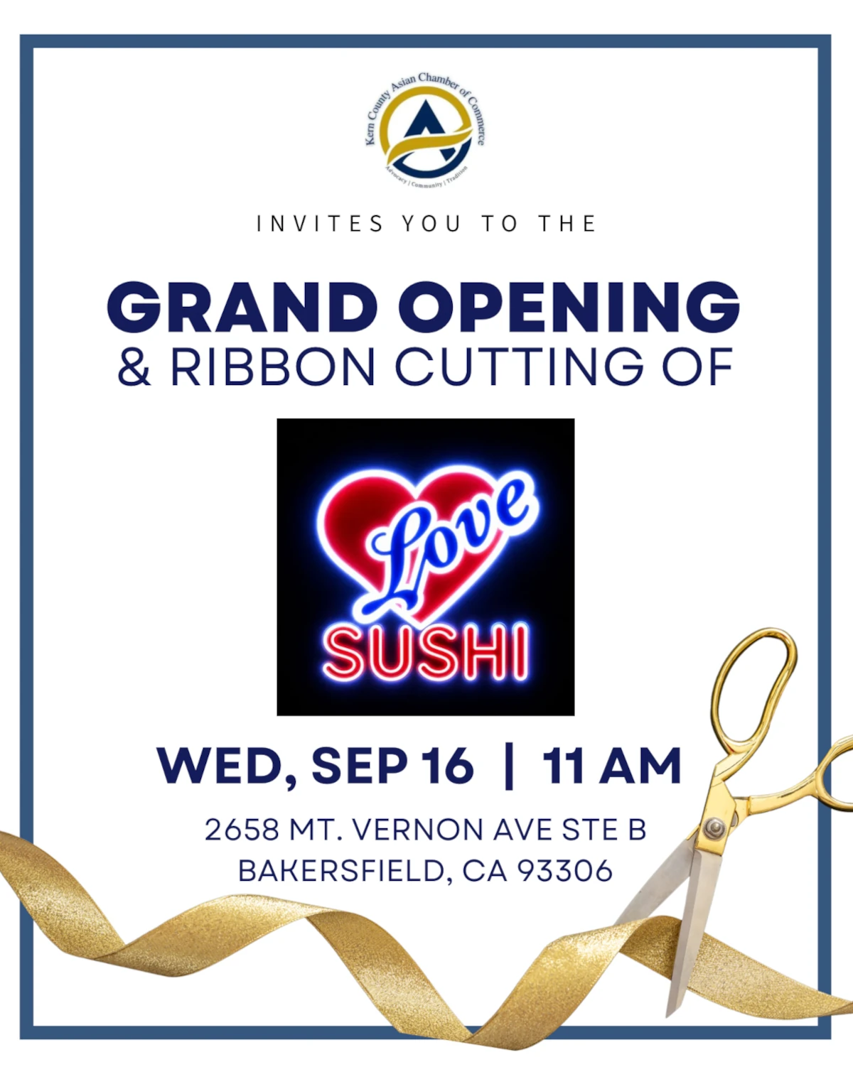 Grand Opening & Ribbon Cutting of Love Sushi